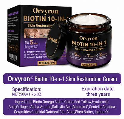 Made and Shipped from USA✨Revrao® Biotin 10-in-1 Skin Restoration Cream🍀