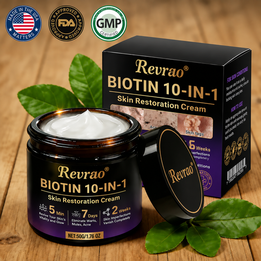 Made and Shipped from USA✨Revrao® Biotin 10-in-1 Skin Restoration Cream🍀